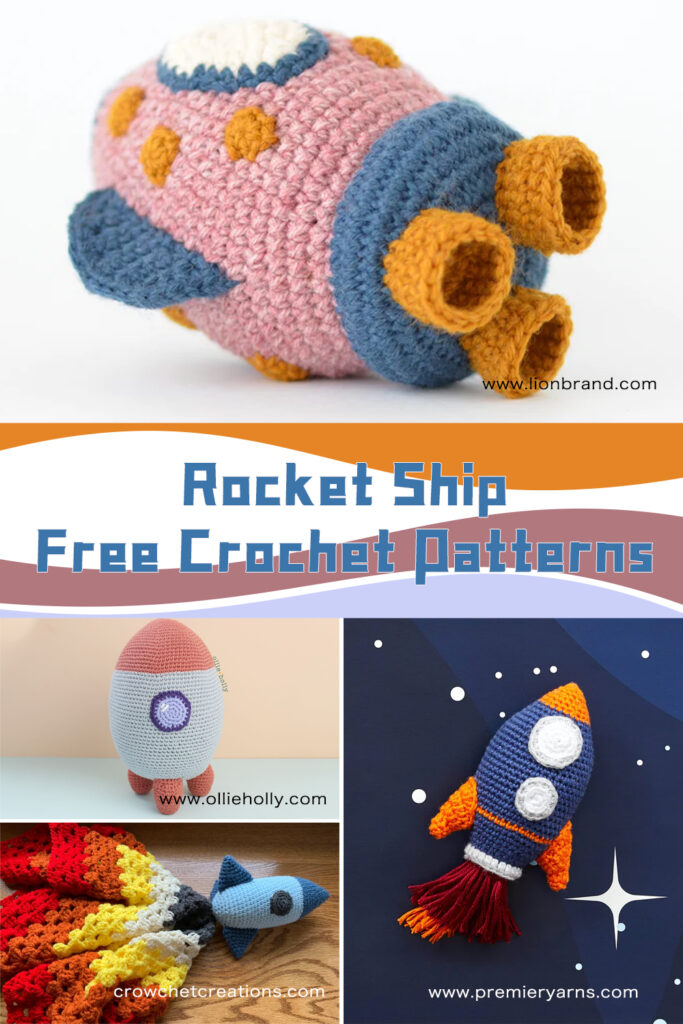 FREE Rocket Ship Crochet Patterns - iGOODideas.com