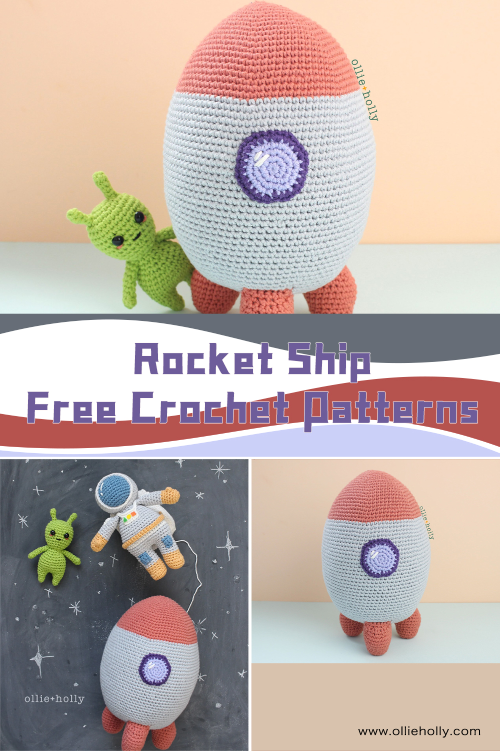 FREE Rocket Ship Crochet Patterns