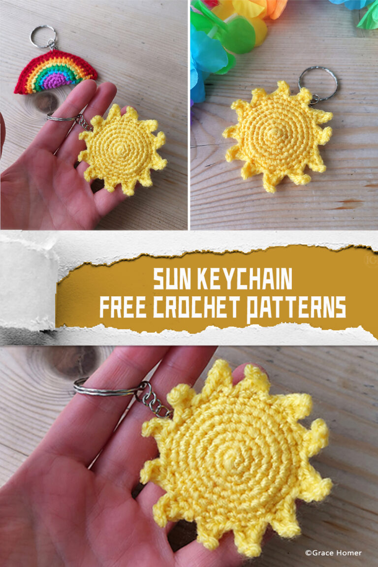 FREE Sun Keychain Crochet Patterns