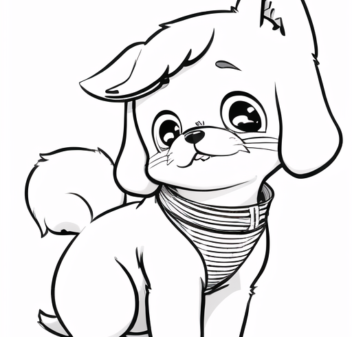 Free Printable Coloring Pages - Dog