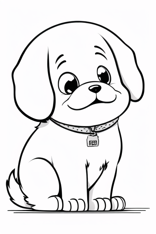 Free Printable Coloring Pages – Dog