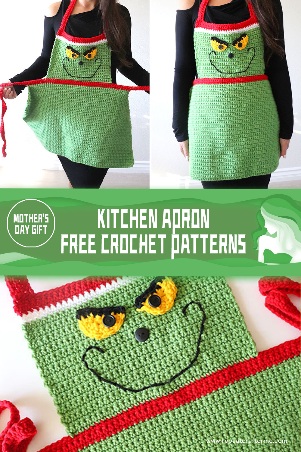 Mother's Day Gift - Kitchen Apron Crochet Patterns free