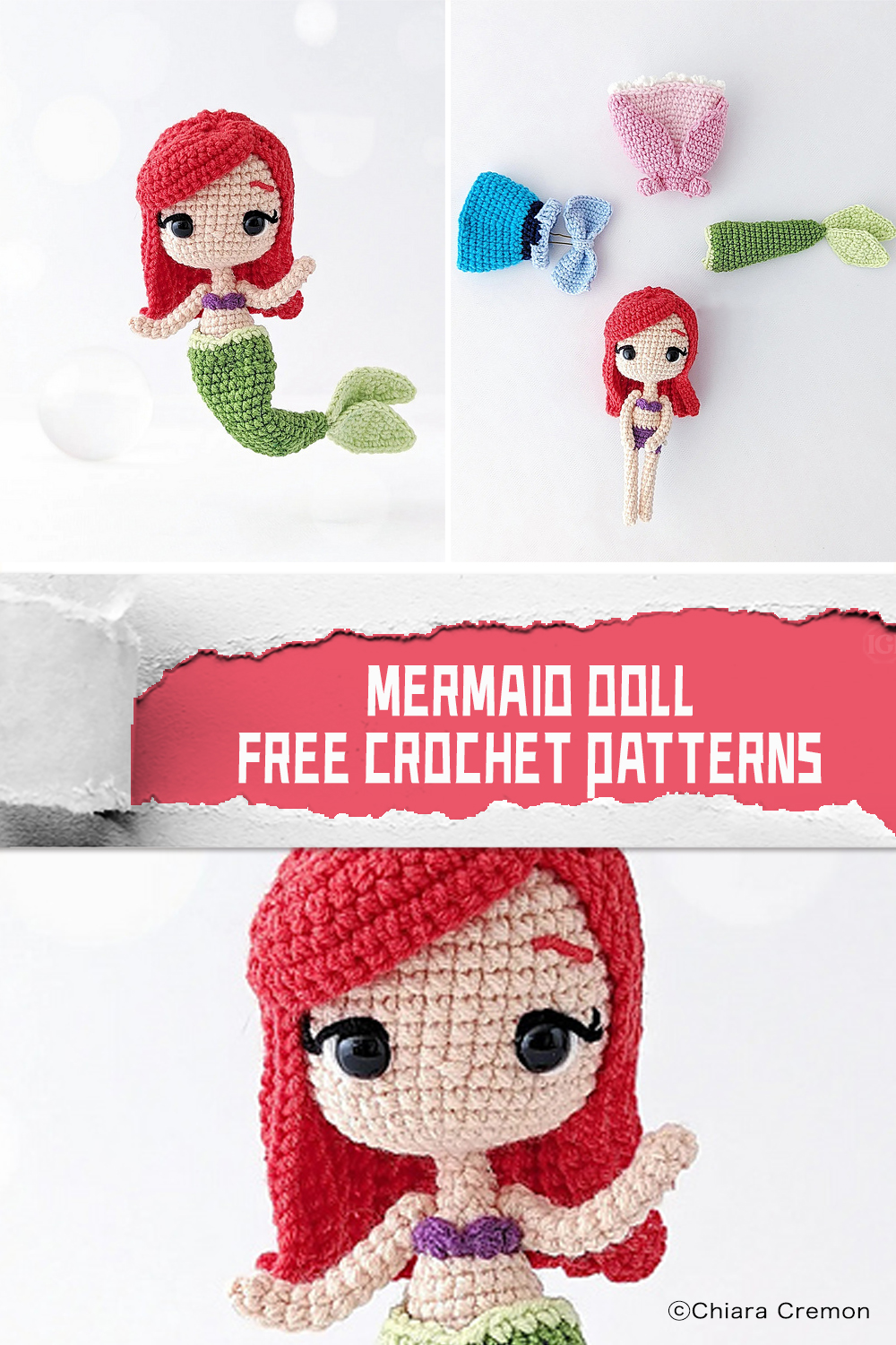 Mermaid Doll FREE Crochet Patterns 