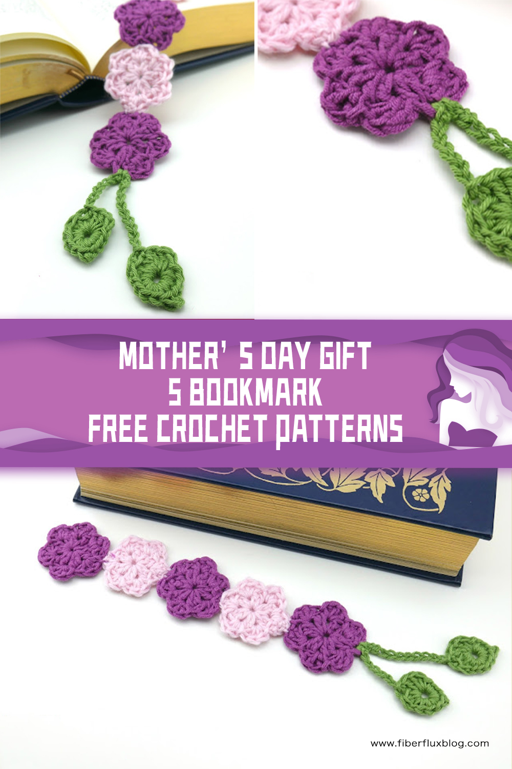 Mother’s Day Gift - 5 Bookmark FREE Crochet Patterns 