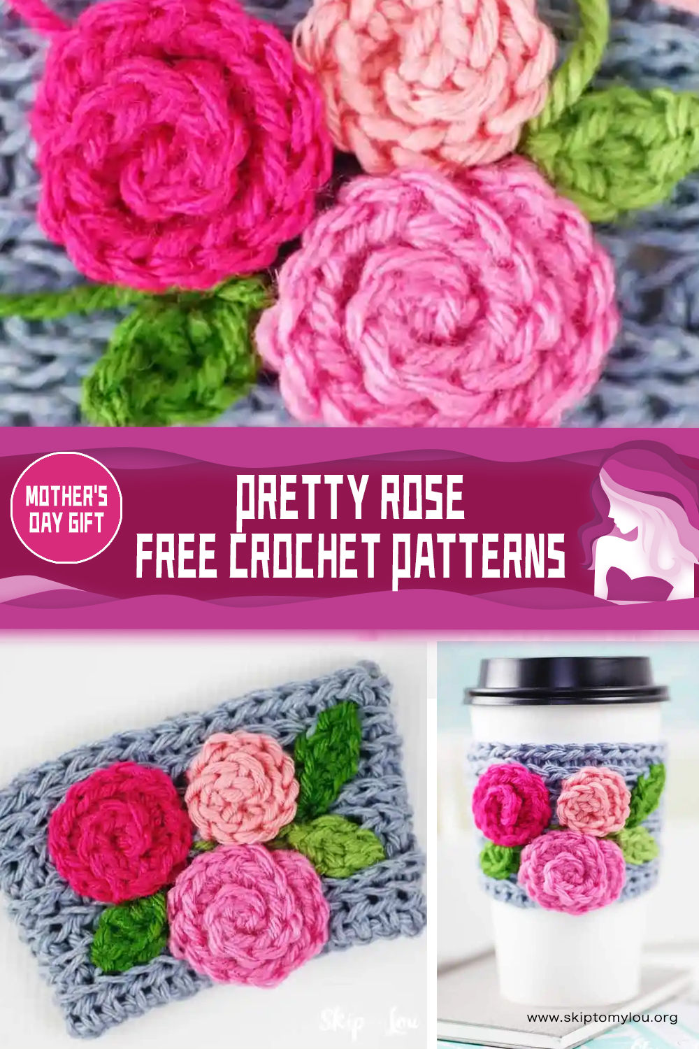 5 Pretty Rose FREE Crochet Patterns