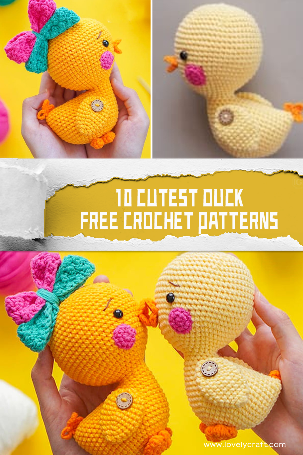 DUCK AMIGURUMI FREE Crochet Pattern  