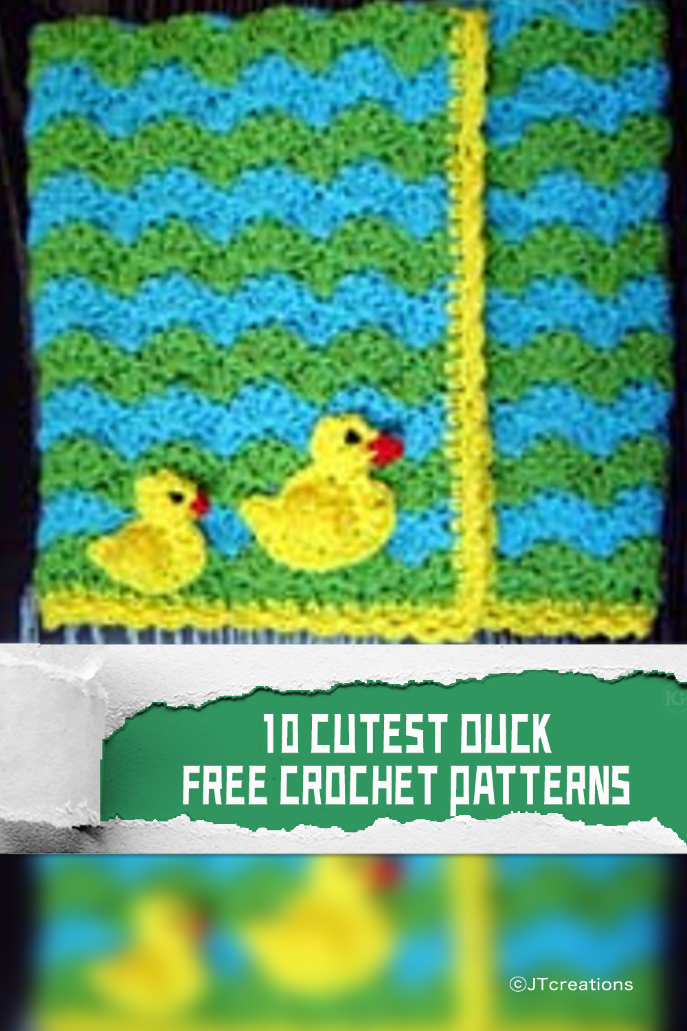 DUCK BLANKET FREE Crochet Pattern 