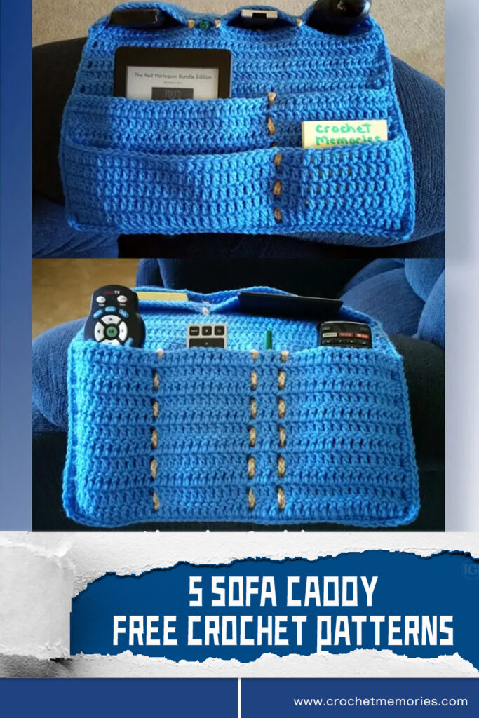 FREE Sofa Caddy Crochet - 5 PATTERNS- iGOODideas.com