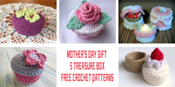 5 FREE Treasure Box Crochet Patterns