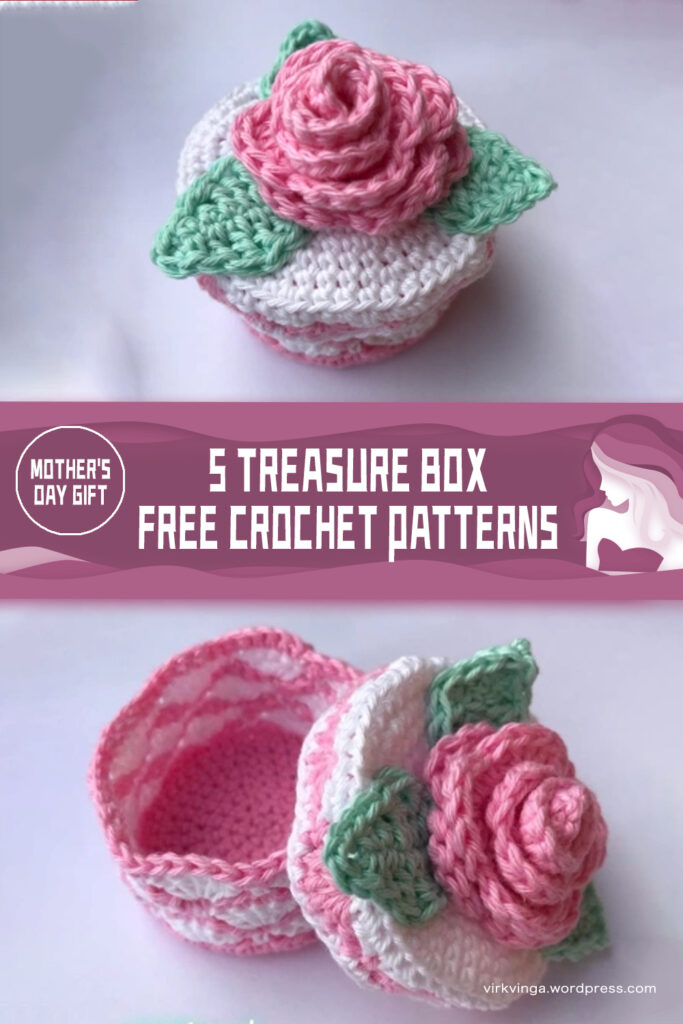 FREE Treasure Box Crochet 5 Patterns