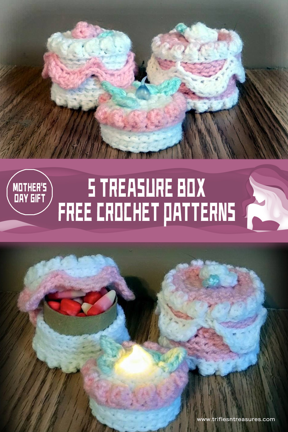5 FREE Treasure Box Crochet Patterns 