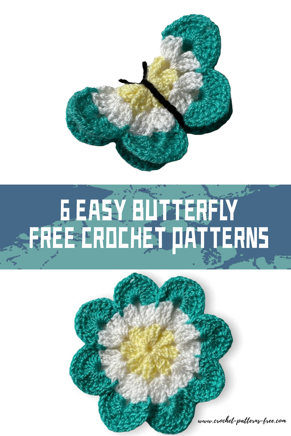 6 Easy Butterfly FREE Crochet Patterns 