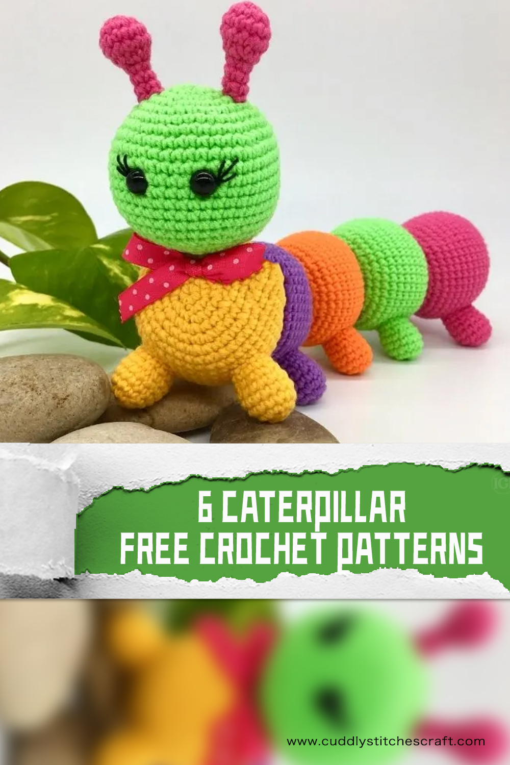 6 FREE Caterpillar Crochet Patterns