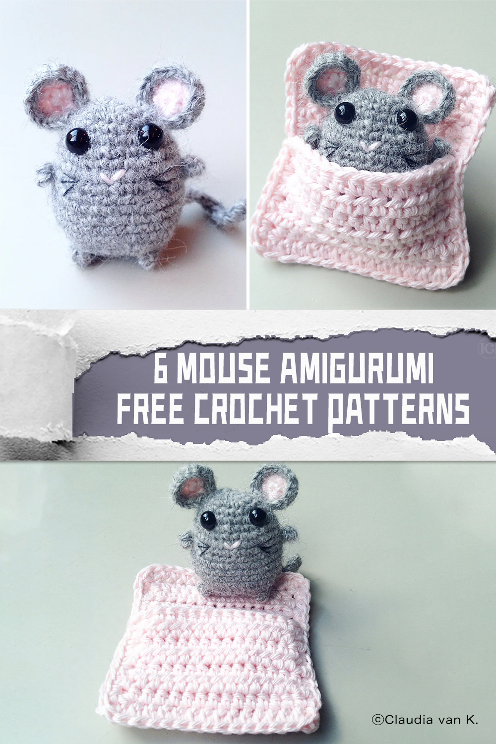 6 FREE Mouse Amigurumi Crochet Patterns