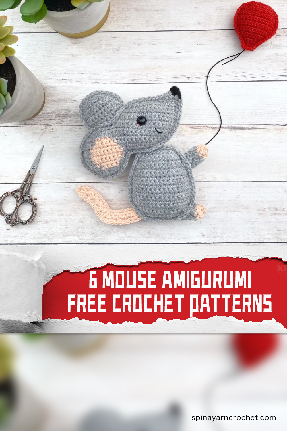 6 FREE Mouse Amigurumi Crochet Patterns