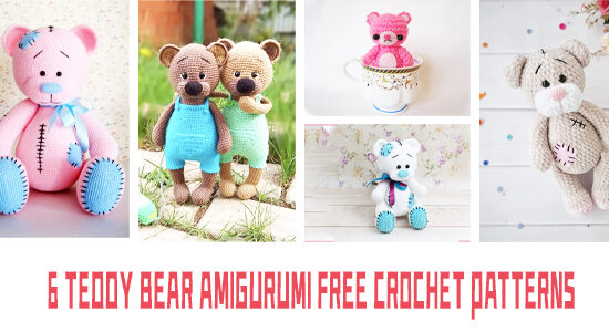 6 FREE Teddy Bear Crochet Patterns