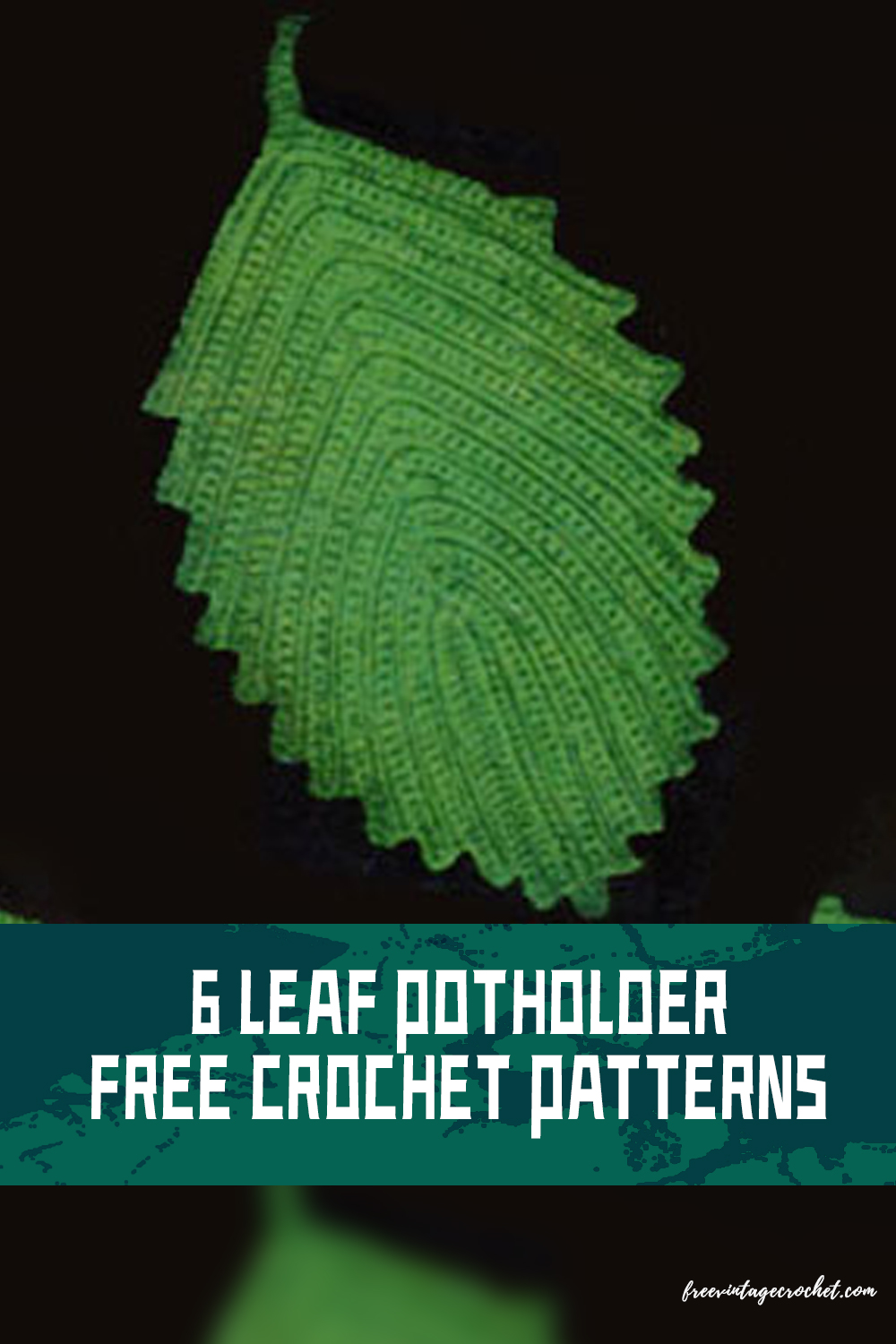 Leaf Hot Plate Mat free pattern