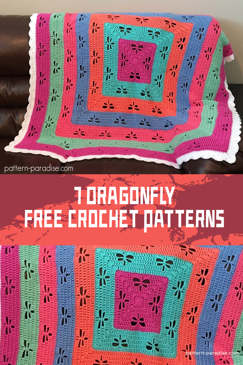 7 Dragonfly FREE Crochet Patterns