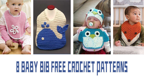 8 FREE Baby Bib Crochet Patterns