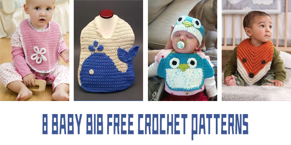 8 FREE Baby Bib Crochet Patterns