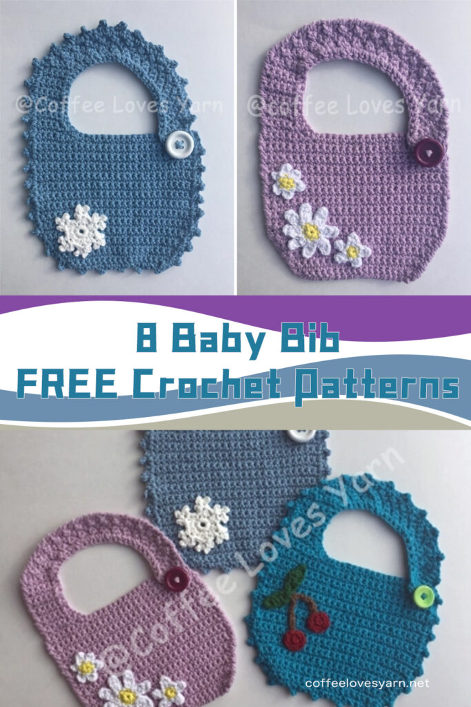 FREE Baby Bib Crochet 8 Patterns