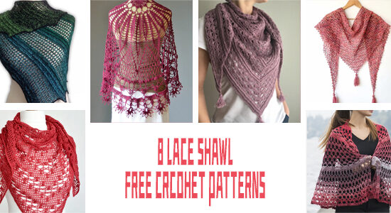 8 Lace Shawl FREE Crcohet Patterns
