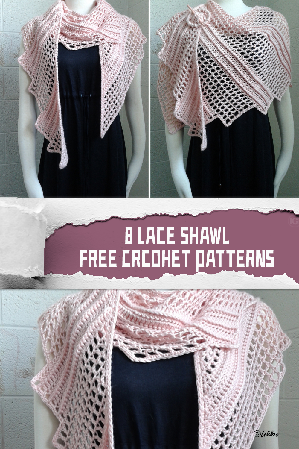 8 Lace Shawl FREE Crochet Patterns 