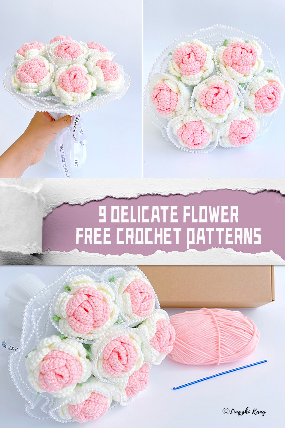 9 Delicate Flower FREE Crochet Patterns
