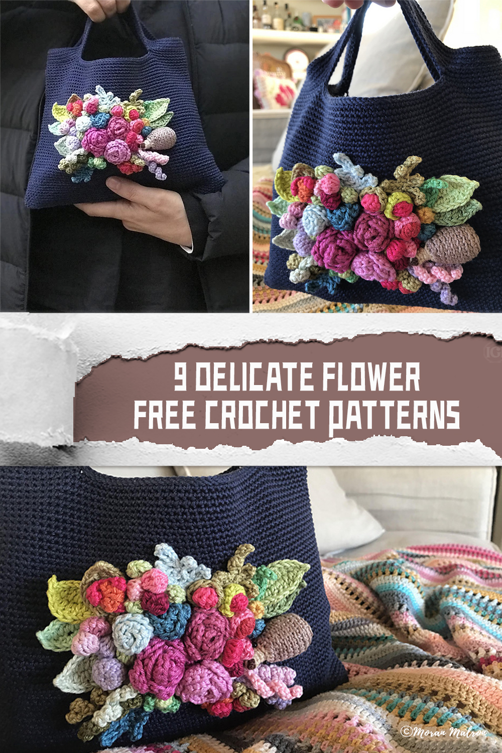 9 Delicate Flower FREE Crochet Patterns