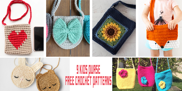 9 FREE Kids Purse Crochet Patterns