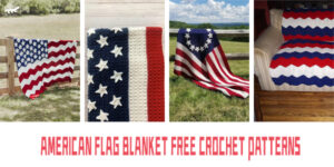 Crochet American Flag Blanket FREE Patterns