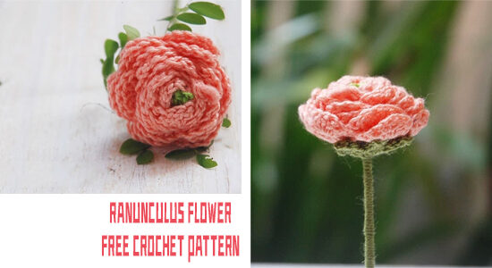 FREE Ranunculus Flower Crochet Pattern