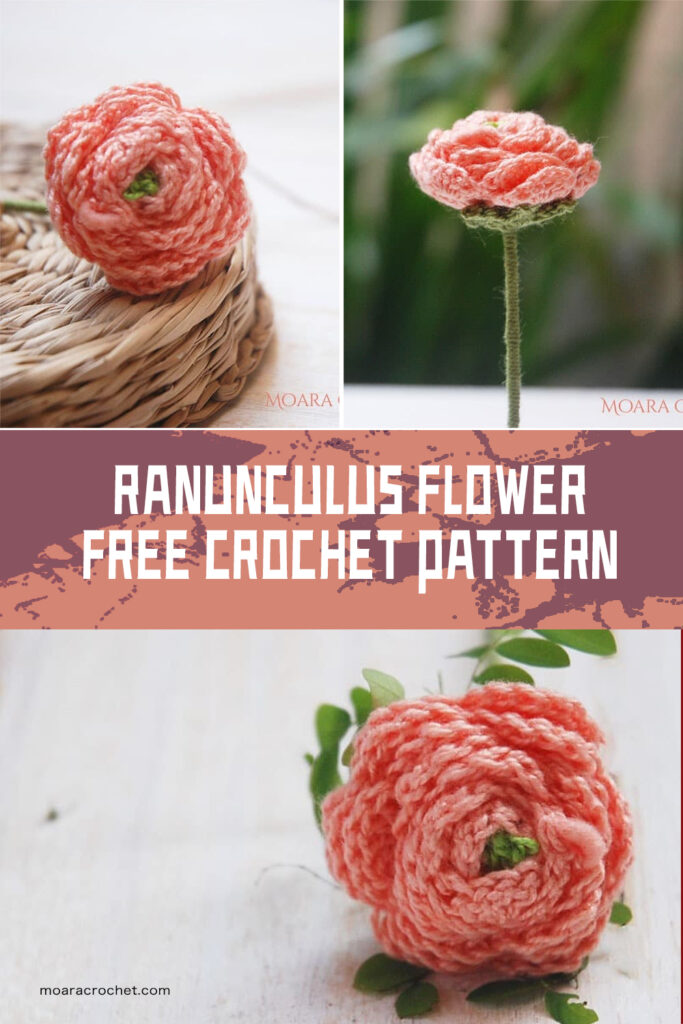 FREE Ranunculus Flower Crochet Pattern - iGOODideas.com