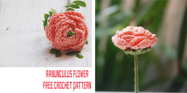 FREE Ranunculus Flower Crochet Pattern