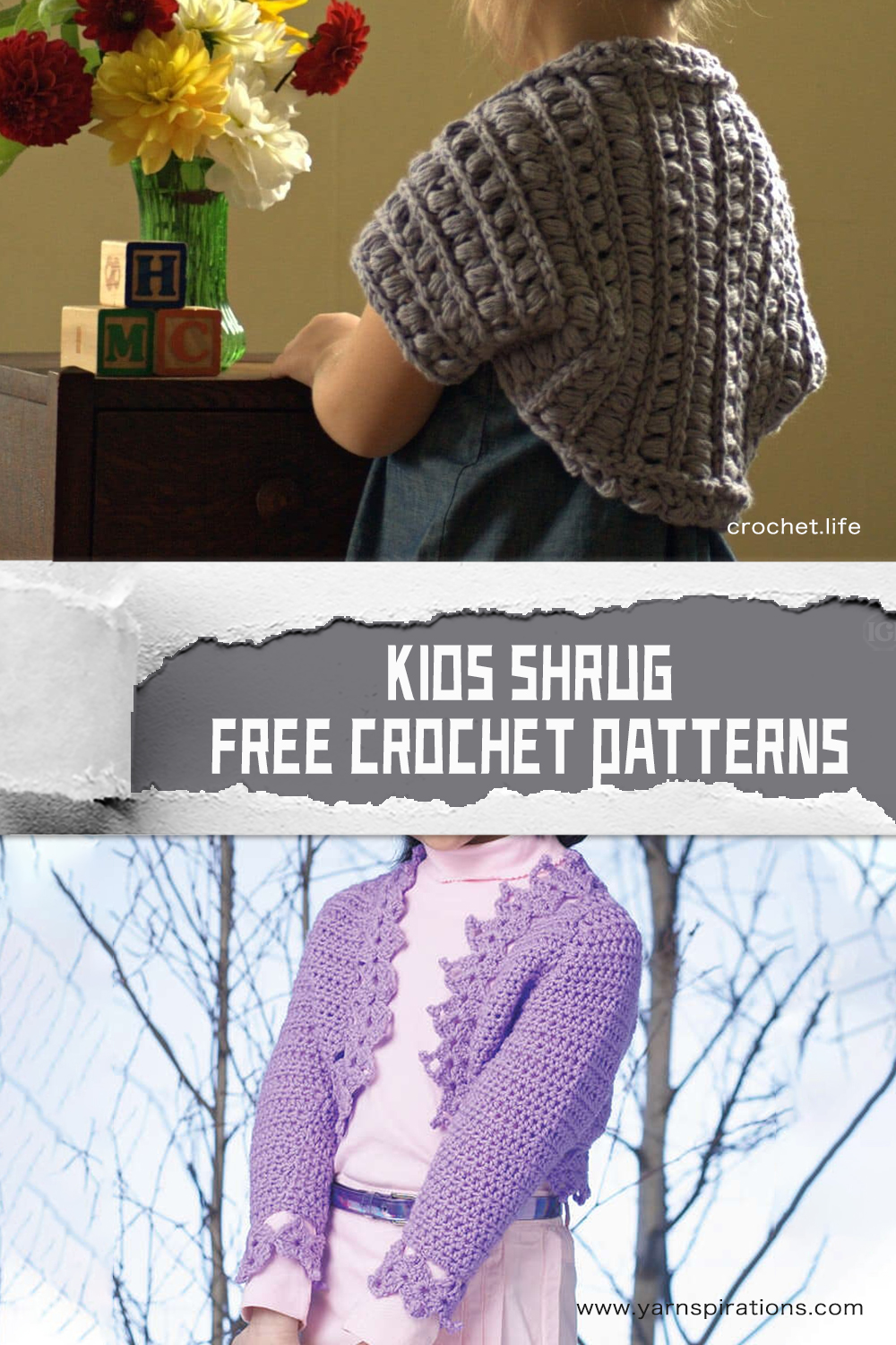 Kids Shrug FREE Crochet Patterns