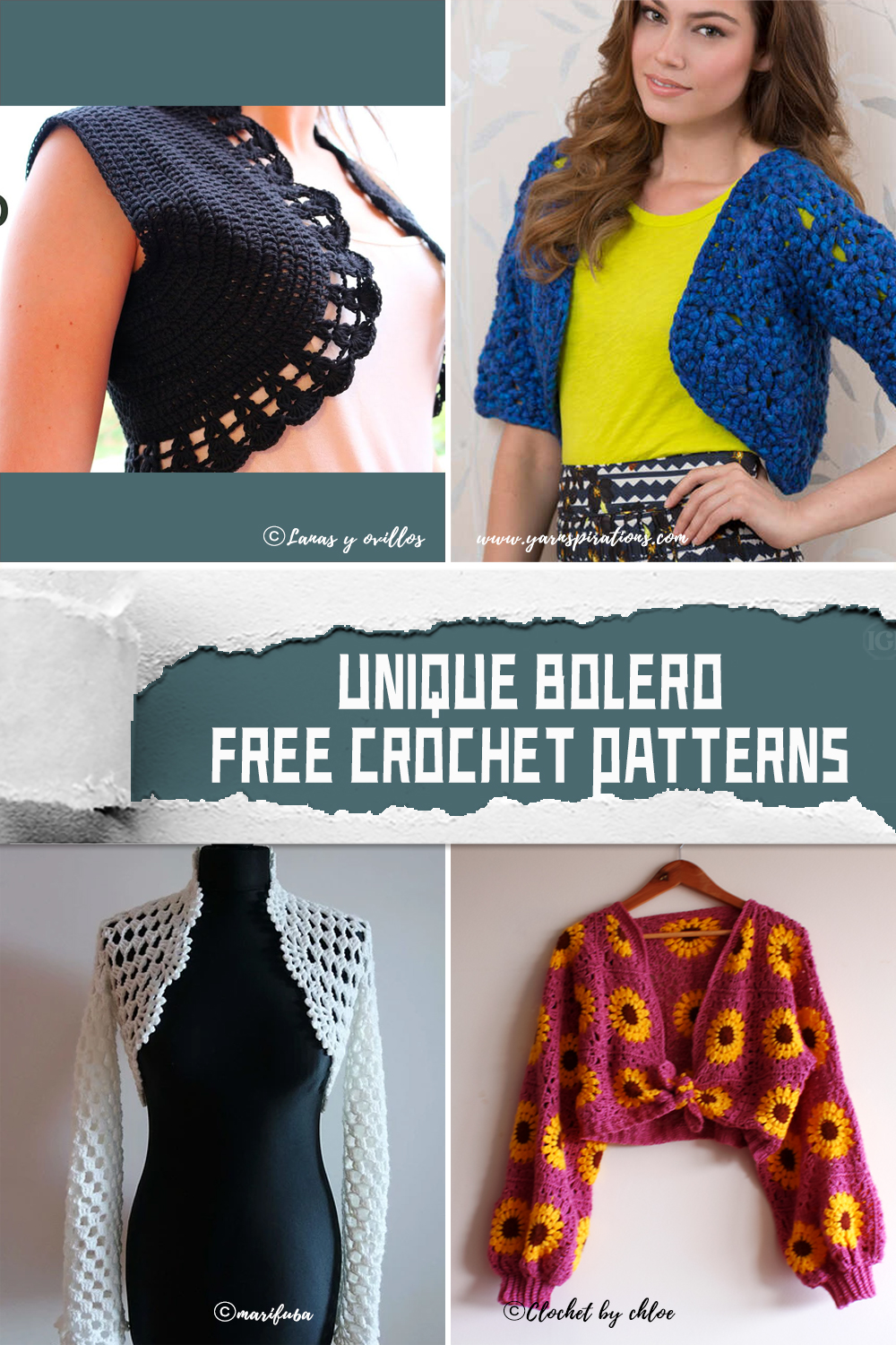 Unique Bolero FREE Crochet Patterns 