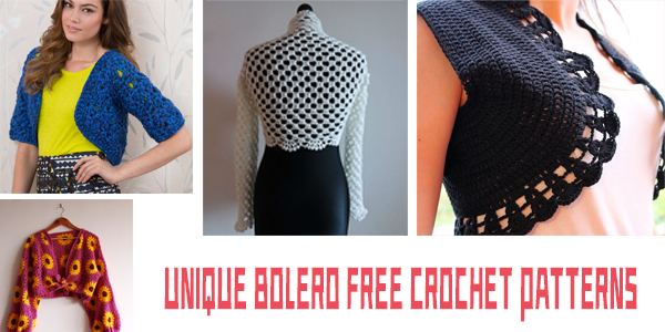 Unique Bolero FREE Crochet Patterns