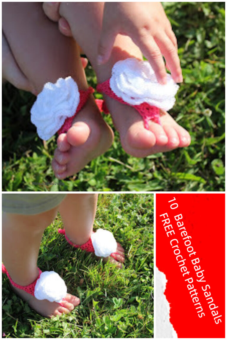 10 Crochet Barefoot Baby Sandals FREE Patterns iGOODideas