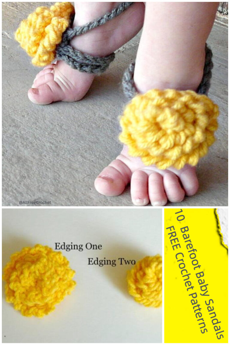 10 Crochet Barefoot Baby Sandals FREE Patterns iGOODideas