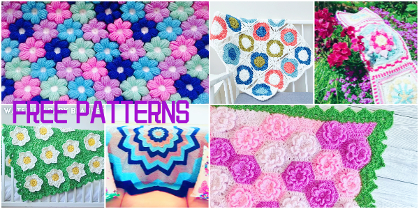 10+ Flower Garden Blanket FREE Crochet Patterns