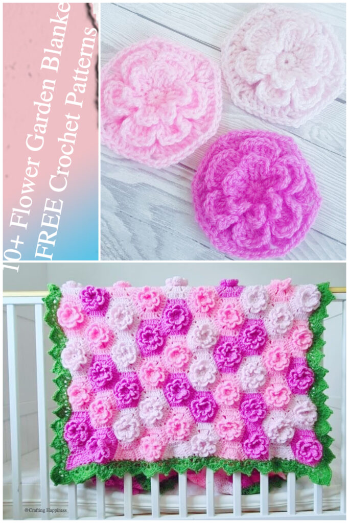 10+ Flower Garden Blanket FREE Crochet Patterns iGOODideas