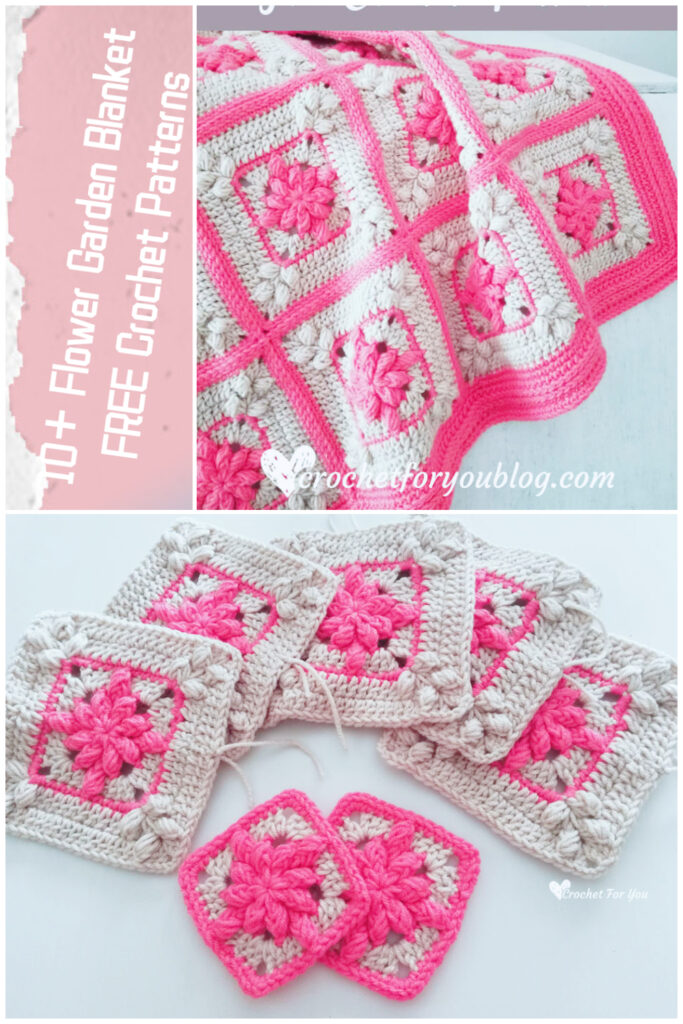 10+ Flower Garden Blanket FREE Crochet Patterns iGOODideas