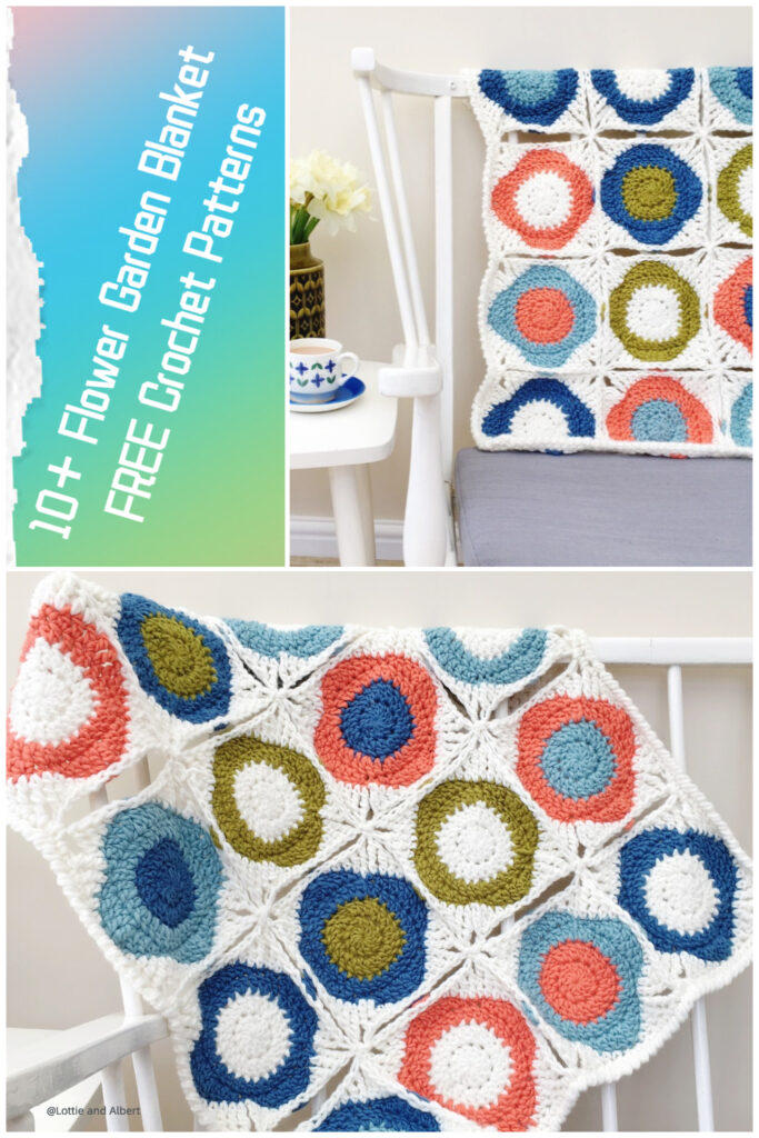 10+ Flower Garden Blanket FREE Crochet Patterns -iGOODideas