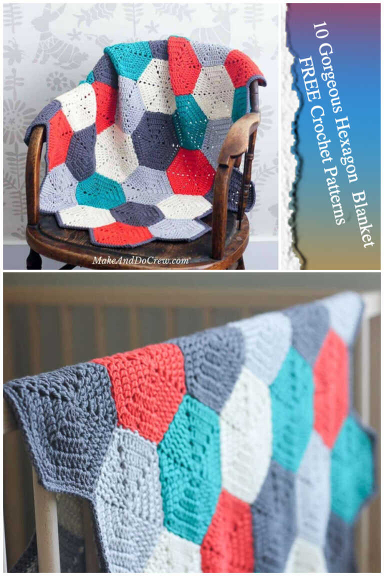10 Gorgeous Hexagon Blanket FREE Crochet Patterns