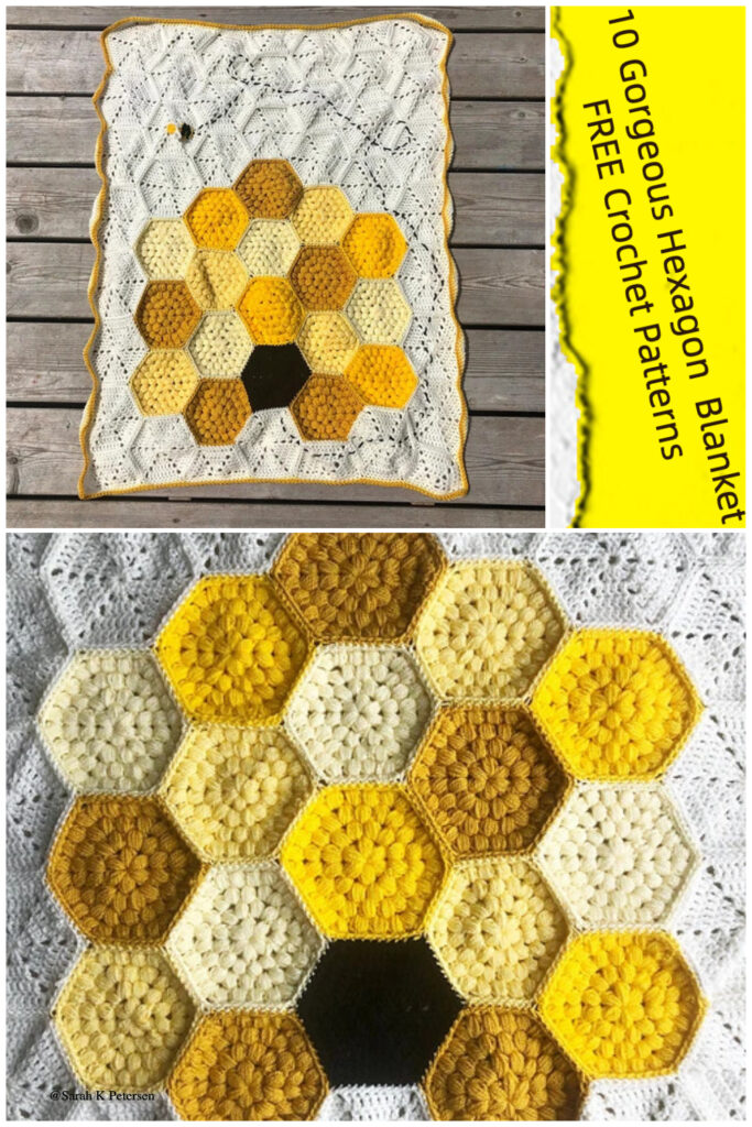 10 Gorgeous Hexagon Blanket FREE Crochet Patterns