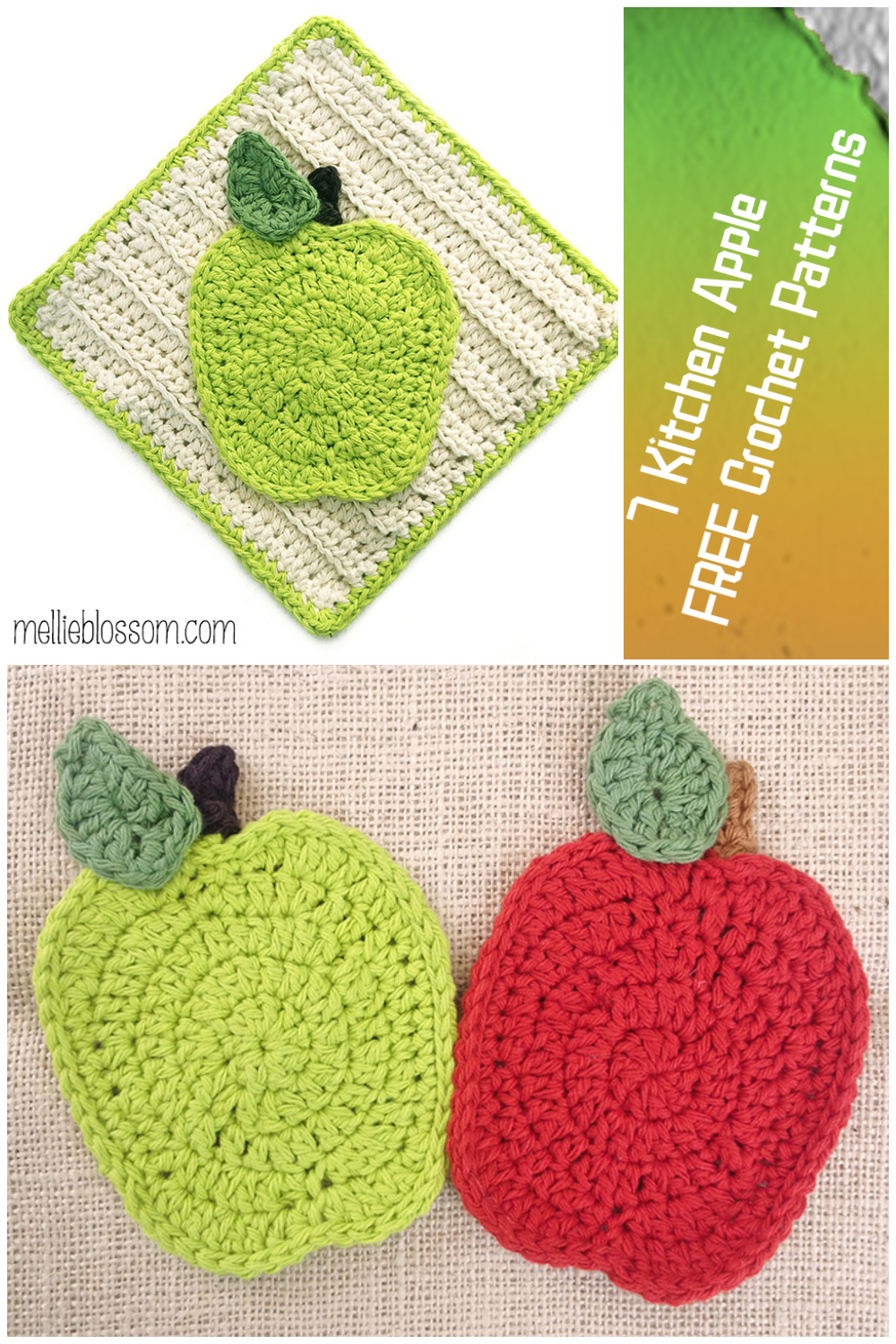 7 Kitchen Apple FREE Crochet Patterns