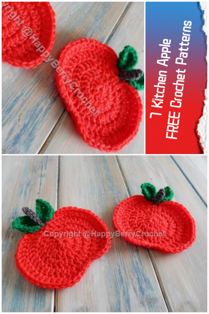 7 Kitchen Apple FREE Crochet Patterns