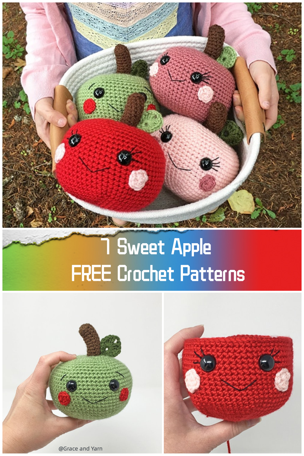  7 Sweet Apple FREE Crochet Patterns