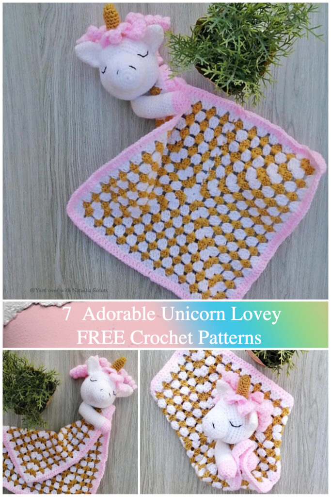 7 Unicorn Lovey FREE Crochet Patterns