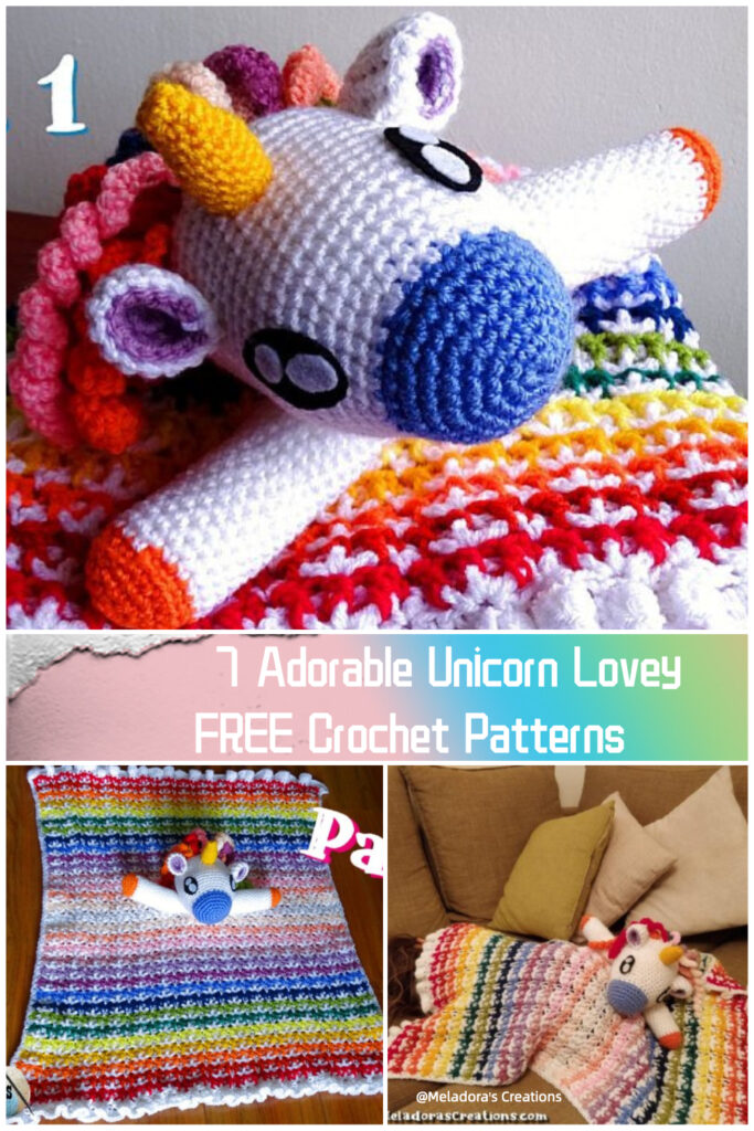 7 Unicorn Lovey FREE Crochet Patterns